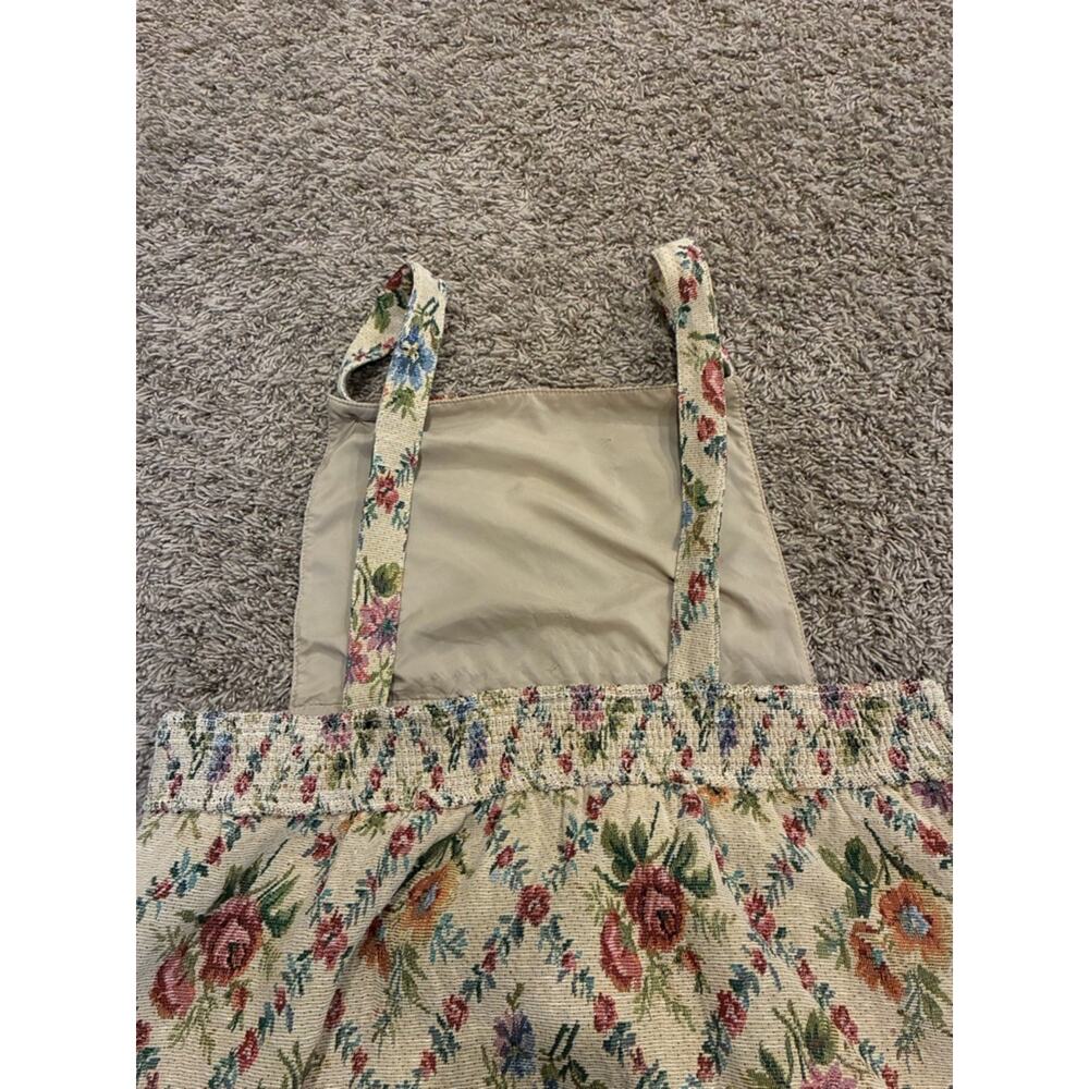 Polagram Floral Tapestry Mini Apron Unique Cottagecore Grandma Nostalgic Fun - Picture 5 of 16